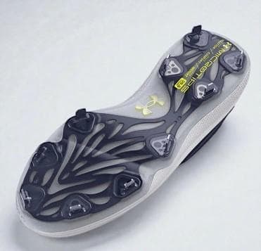 アンダーアーマー 野球 スパイク 金具 メンズ ネイビー ホワイト 26.5cm