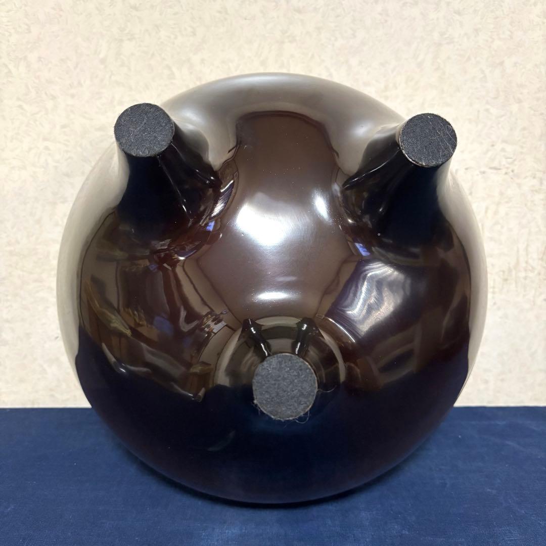 人間国宝敬典造 風炉 茶釜 電熱器 唐銅朝鮮風炉 野々田製電熱器 敷板 底瓦