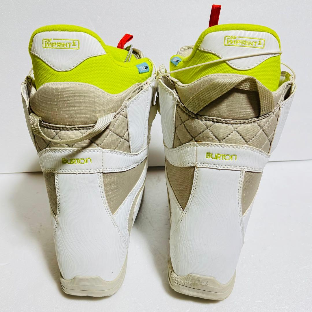 24cmバートンスノーボード ブーツ(女性用) ホワイト/イエロー