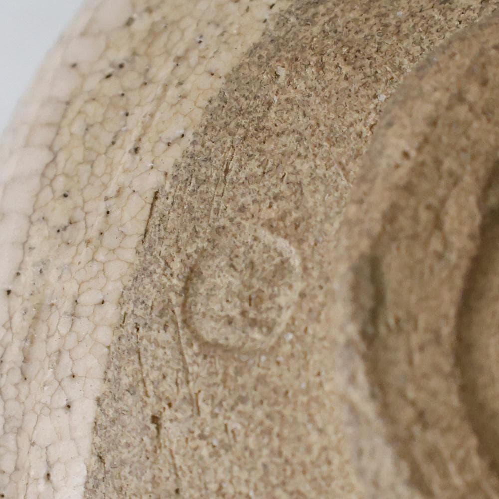 美品 宮地成和 織部焼 茶碗 共箱 栞 人気の美濃焼 織部茶碗