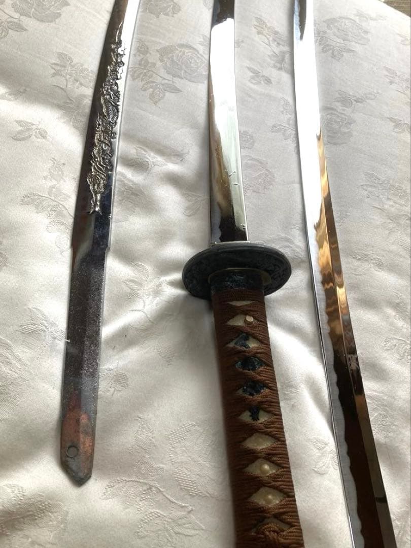 【林】模造刀大小二振セット　模擬刀　日本刀　コスプレ用　古美術品