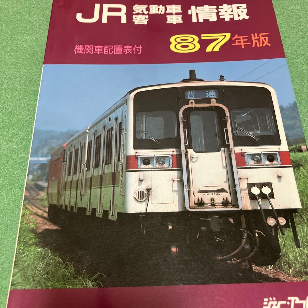 JR気動車客車情報　87年版　機関車配置表付　気動車編成表　1987年