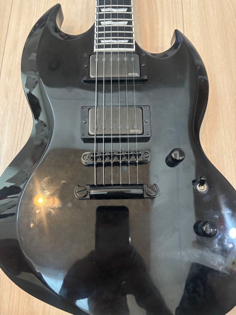 ギター ESP EII VIPER BLACK