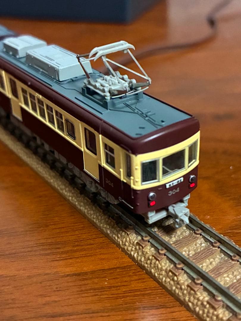 江ノ島電鉄300形「304F」チョコ電塗装(M車)モデモNT144動力動作確認済