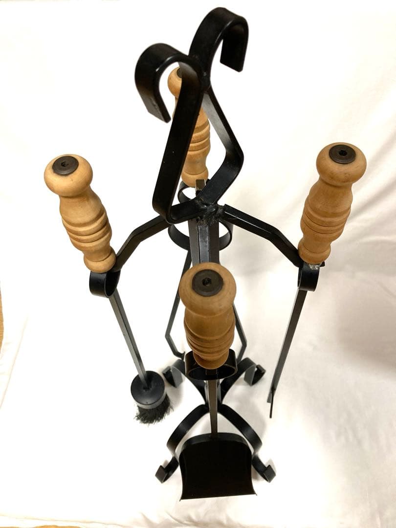 アンティーク ファイヤーツール セット 薪ストーブ 暖炉 インテリア オブジェ