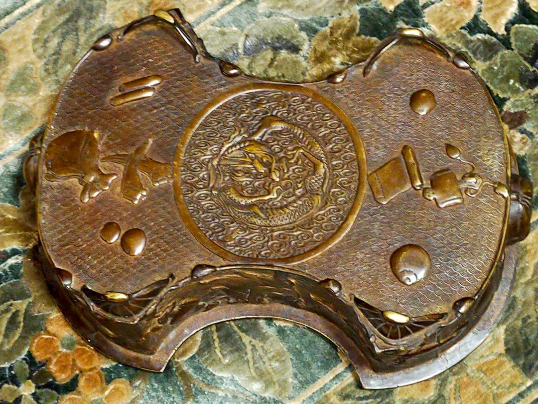 ♥とても古い　唐銅　水盤　黄銅　骨董品　中国　古玩　アンティーク