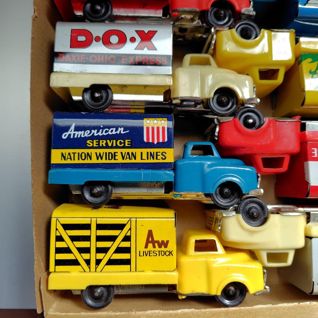 当時物　昭和レトロ　ブリキトラック　12台　箱入り