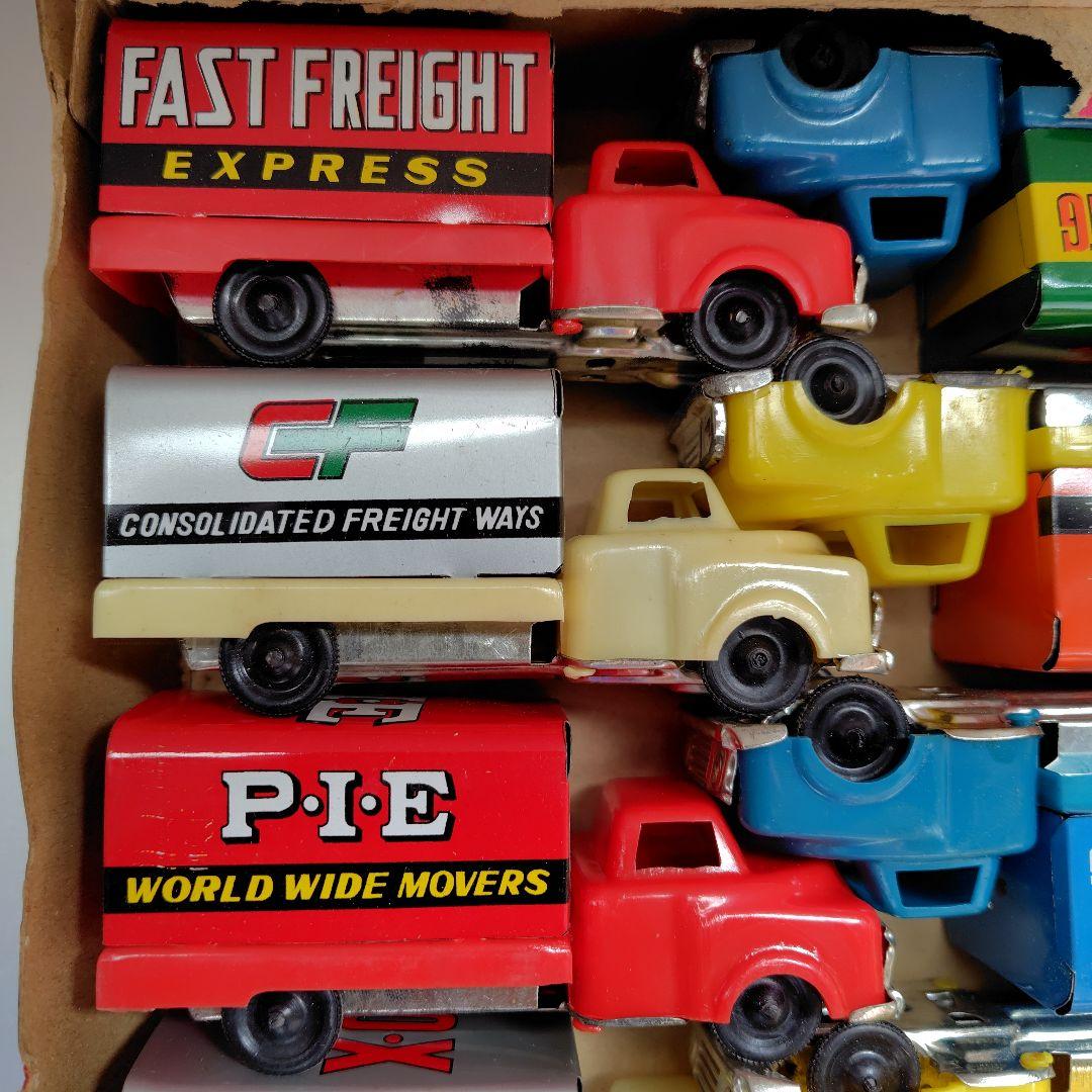 当時物　昭和レトロ　ブリキトラック　12台　箱入り