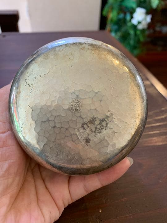 大国 造 小物入れ箱 銅？銀？