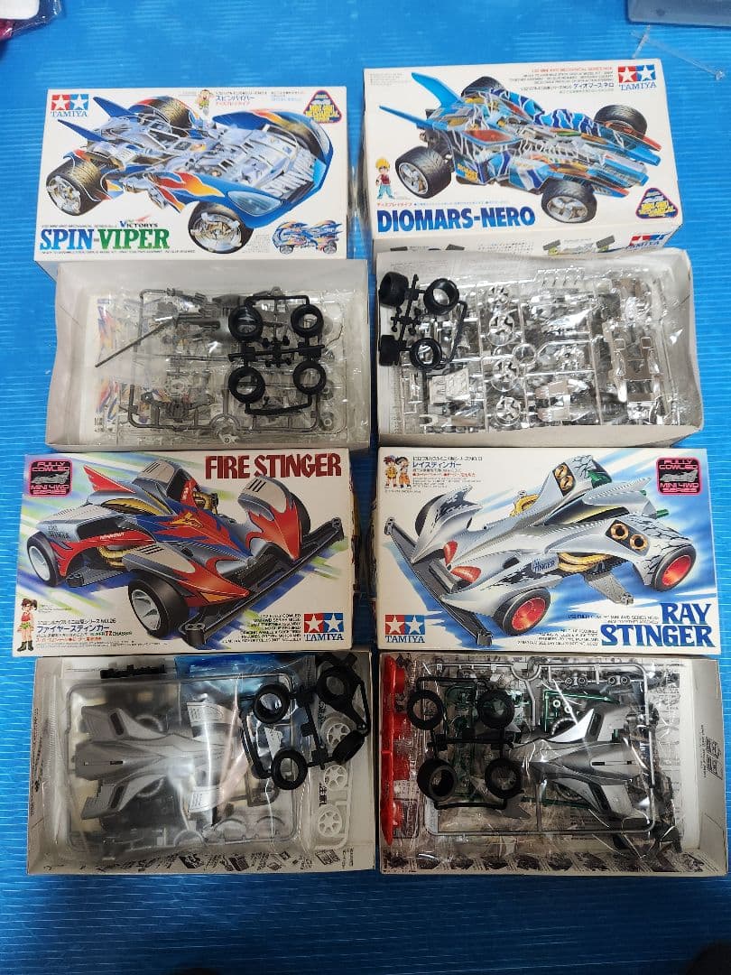 9/10まで出品 ミニ四駆 55台まとめ売り 未組立品 ビートマグナムGPA