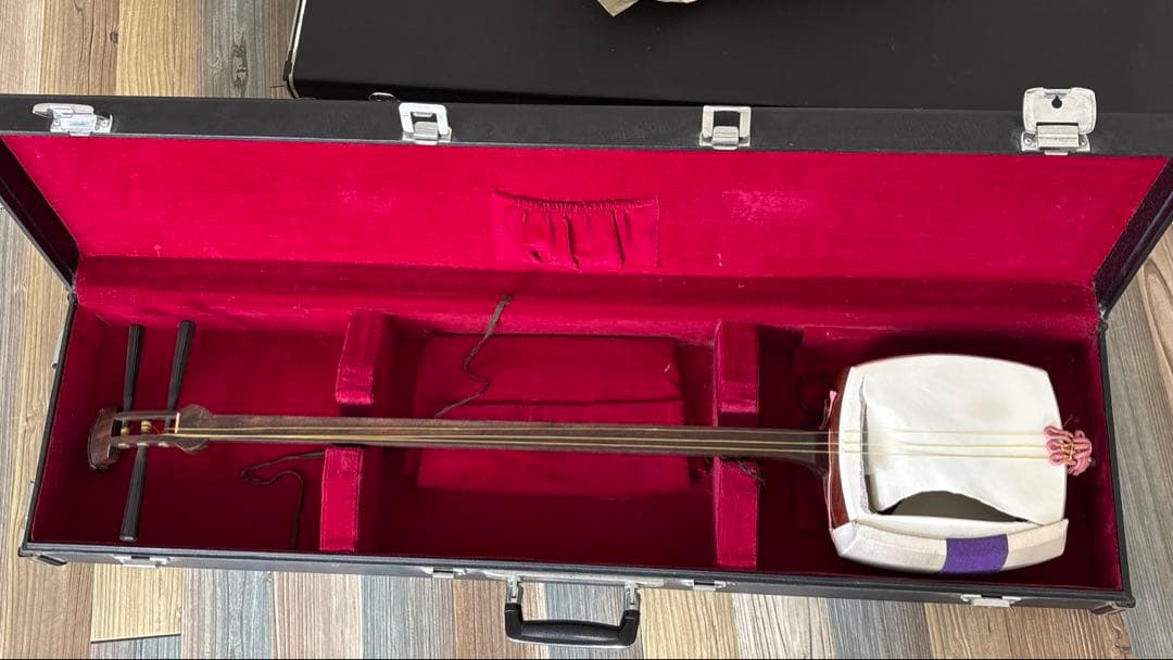 細棹三味線本体