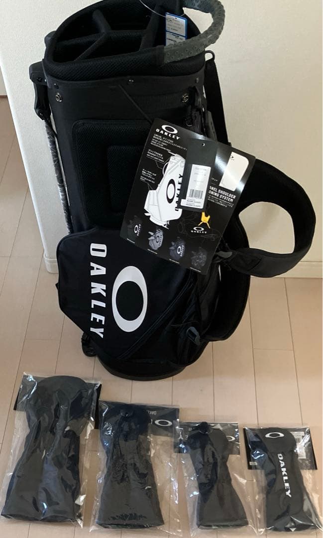 【新品】オークリー／キャディバッグ／ヘッドカバー セット