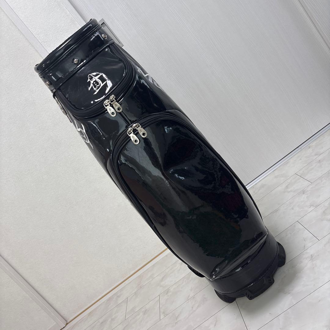 マンシングウェア MUNSINGWEAR ブラック エナメルキャディーバッグ