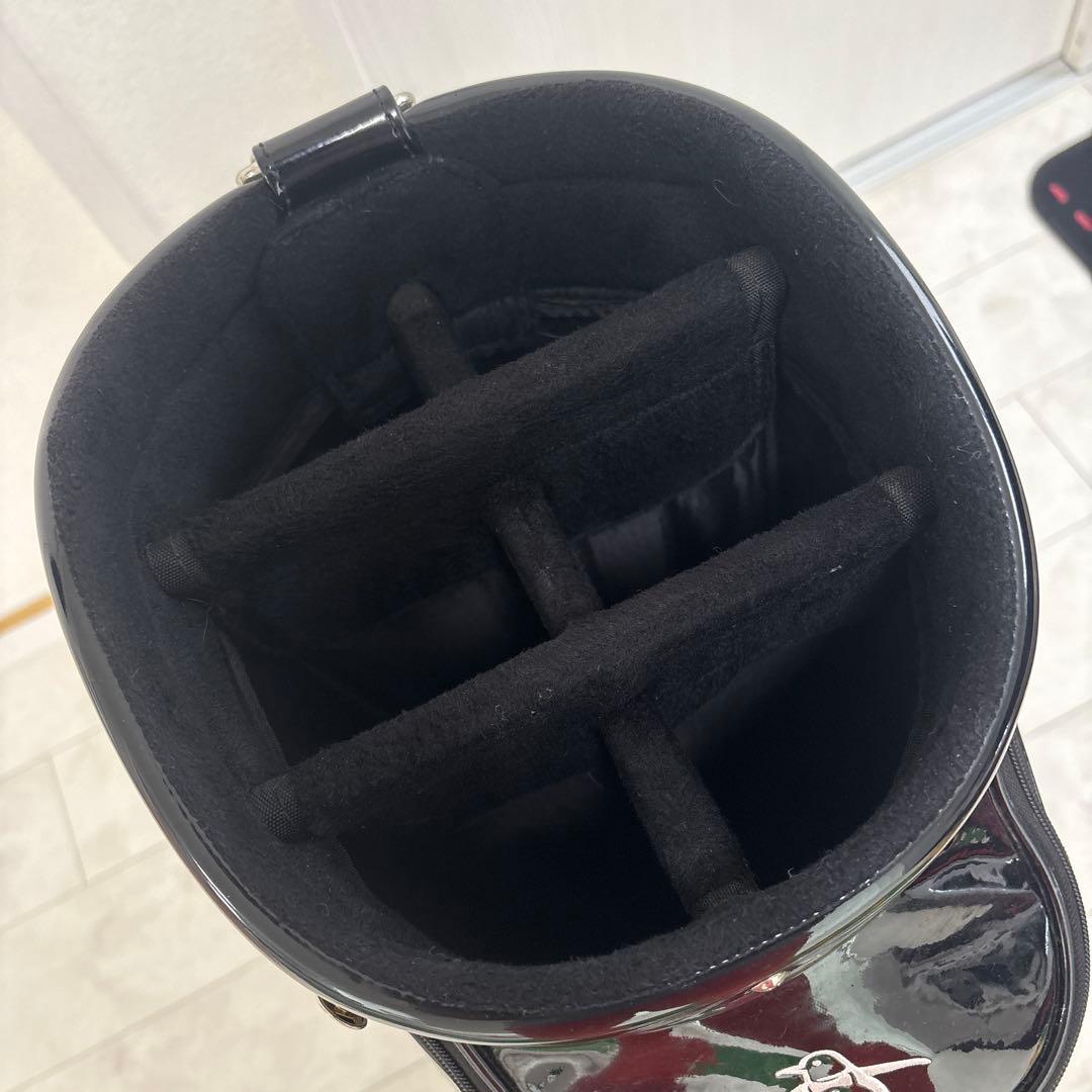 マンシングウェア MUNSINGWEAR ブラック エナメルキャディーバッグ