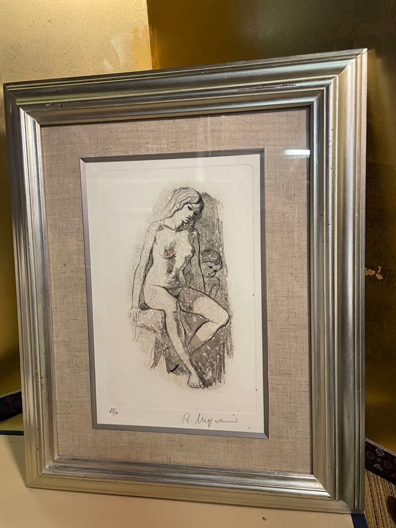 「裸婦」リトグラフ　25/30 在銘 直筆サイン