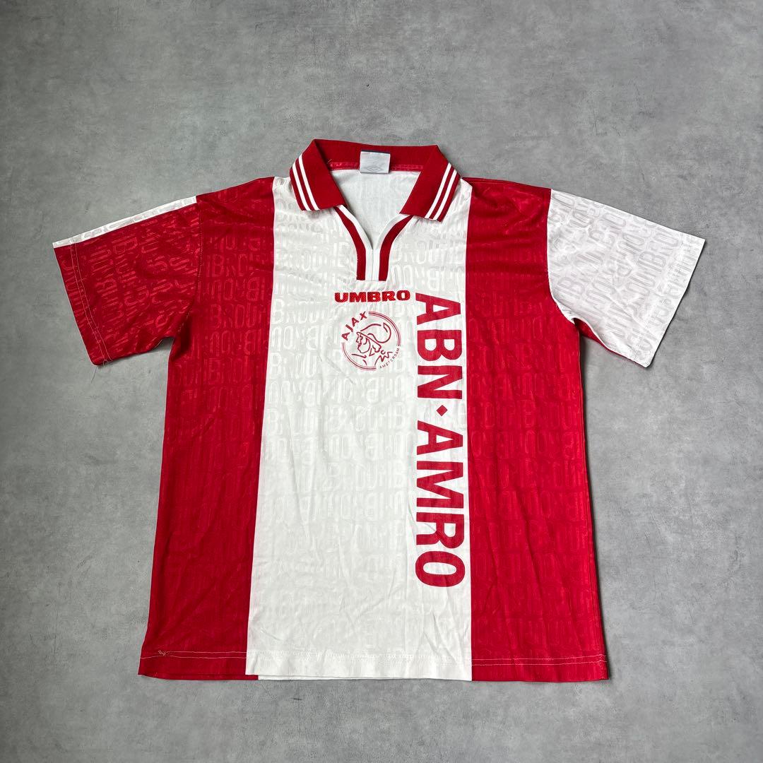 ★90s アンブロ　UMBRO アヤックス ユニフォーム　ゲームシャツ　Tシャツ