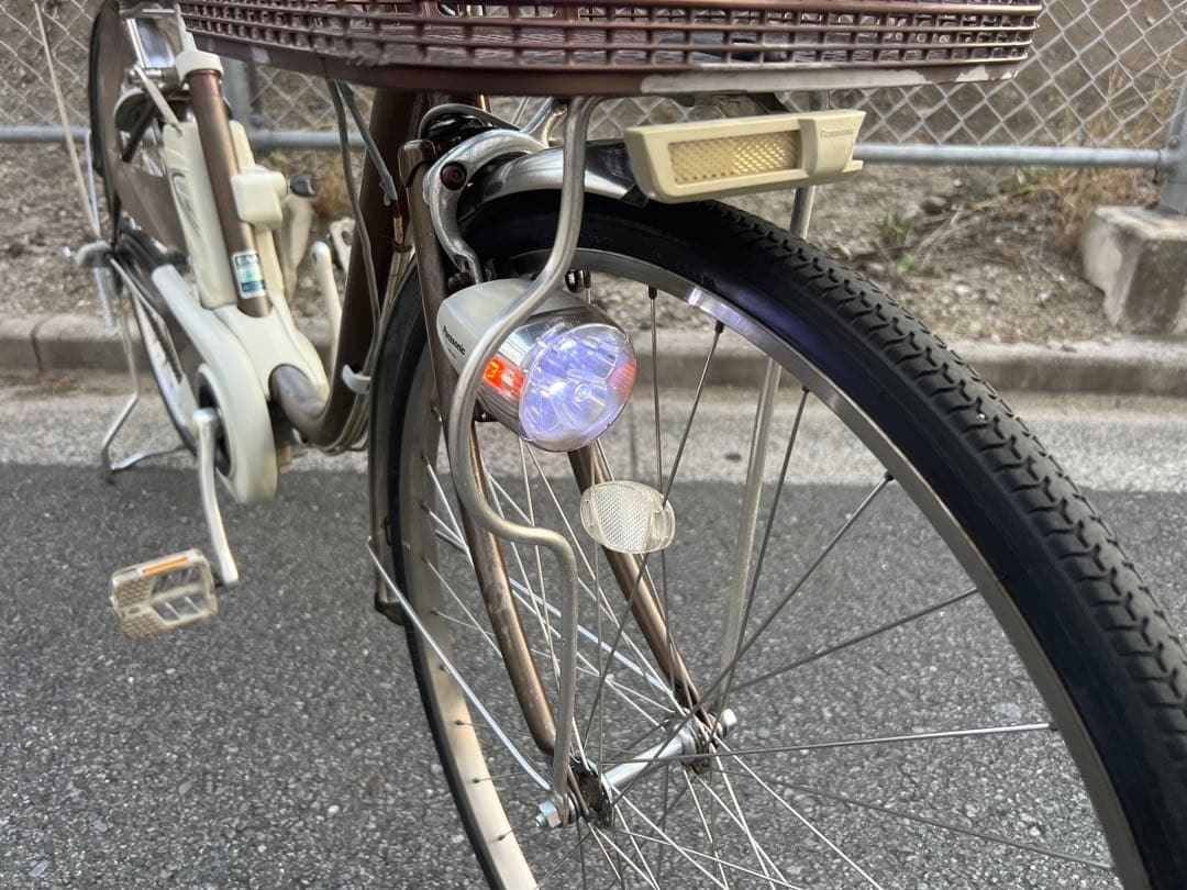 Panasonic VIVIDX電動アシスト自転車キレイな自転車26インチ