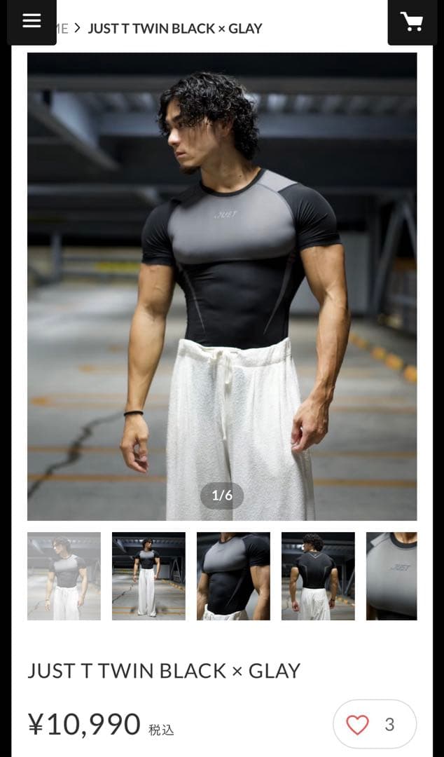 JUST T TWIN BLACK サイズＭ