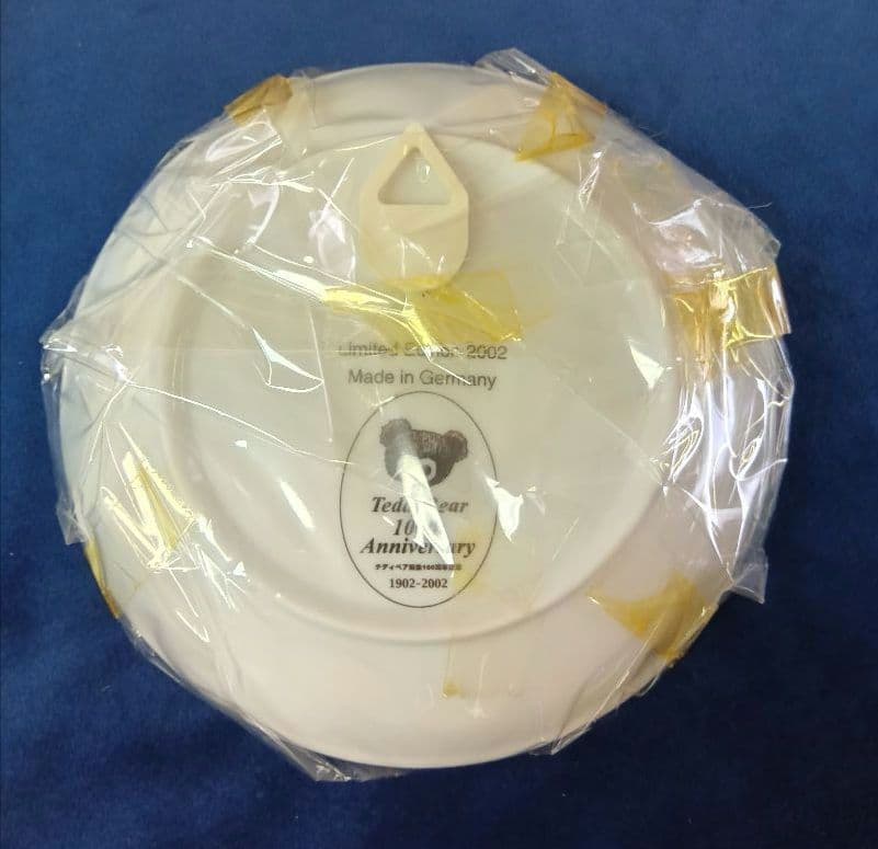 HERMANNハーマン社　100周年記念テディベア&プレート　2002年　ドイツ