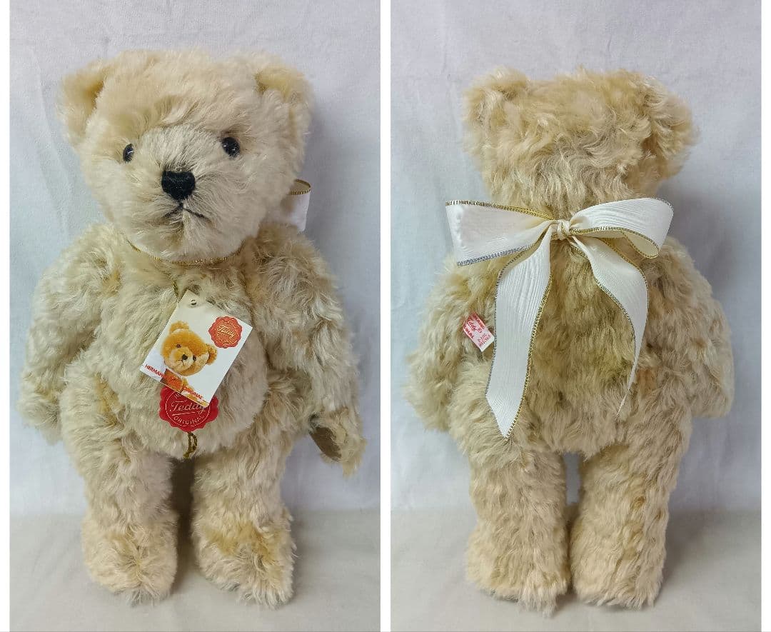 HERMANNハーマン社　100周年記念テディベア&プレート　2002年　ドイツ