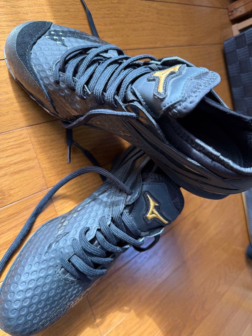 Mizuno ミズノプロスパイクシューズ ブラック/ゴールド