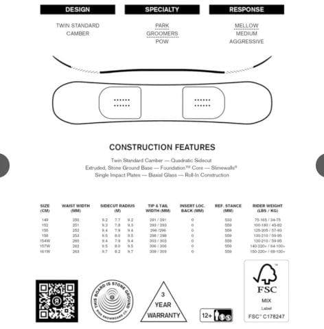 23-24 RIDE AGENDA 154W ライド アジェンダ ワイド