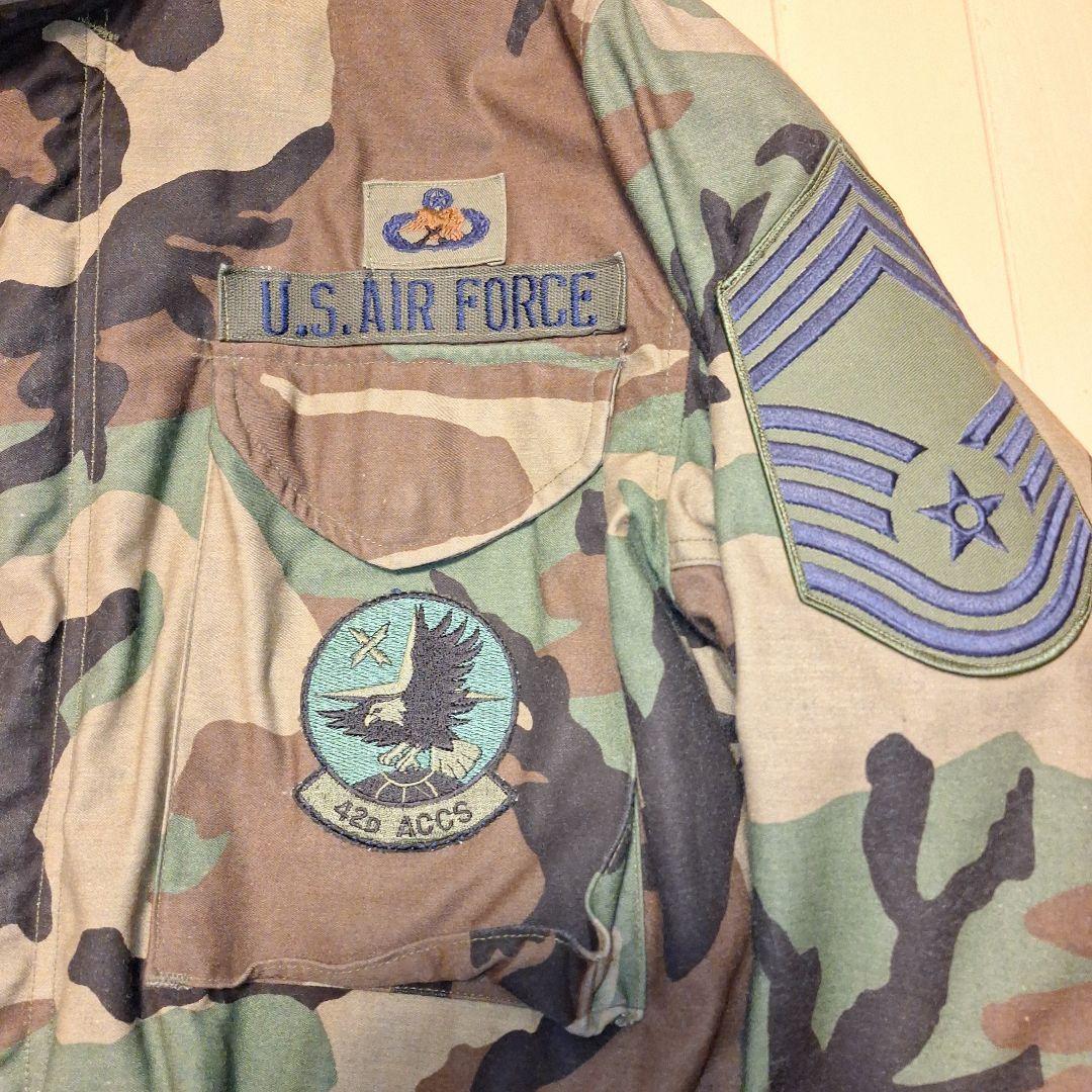 80sUSM65カモフィールドジャケット所属ワッペン階級章付実物使用感求める方へ