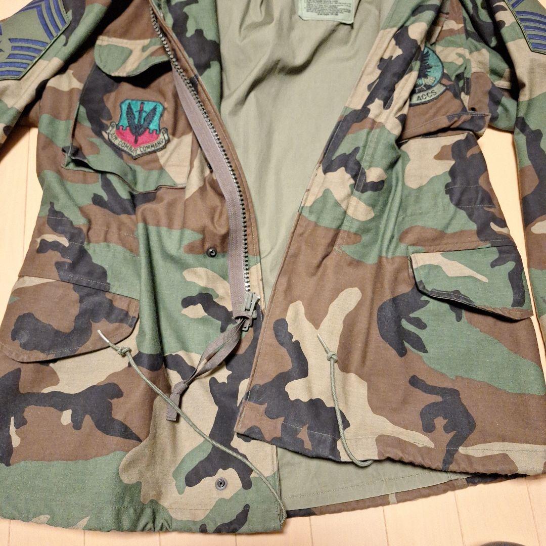 80sUSM65カモフィールドジャケット所属ワッペン階級章付実物使用感求める方へ