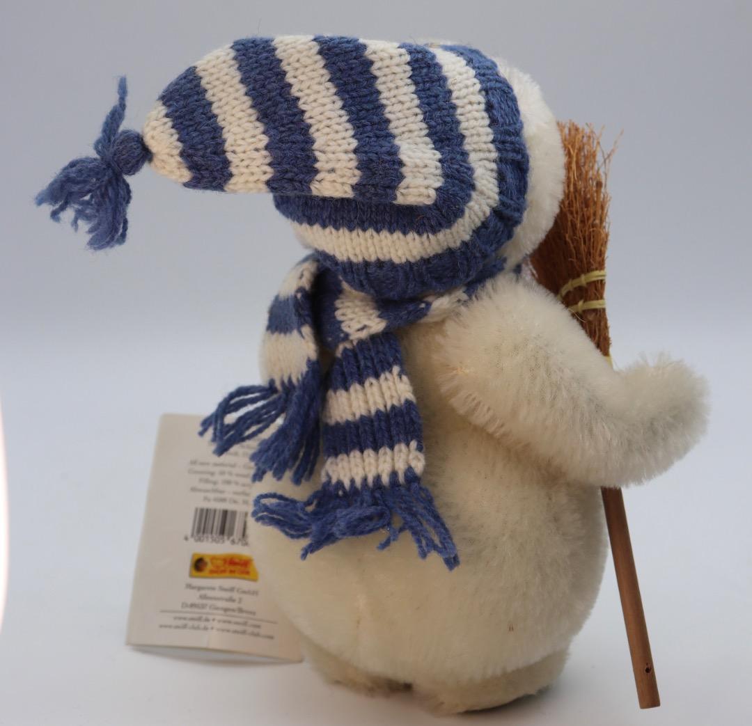 MAN 2001年 STEIFF ほうきを持ったスノウマン 21cm