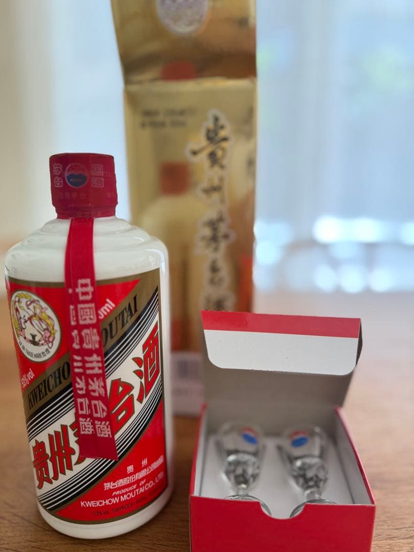 MOUTAI 貴州芽台酒　500ml53% グラス2個付き　新品未使用