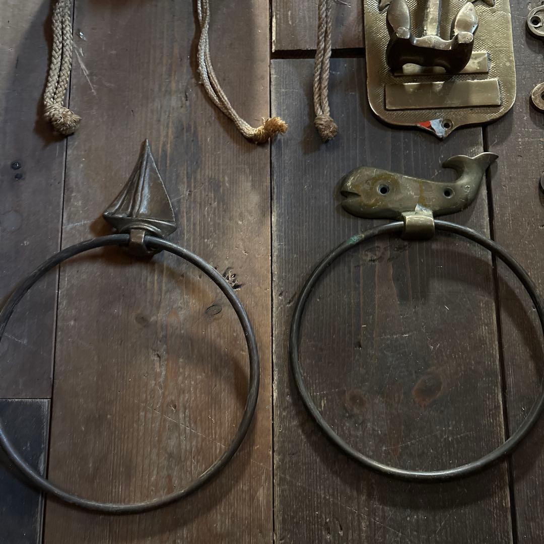 ビンテージ　マリン系　ブラス　雑貨