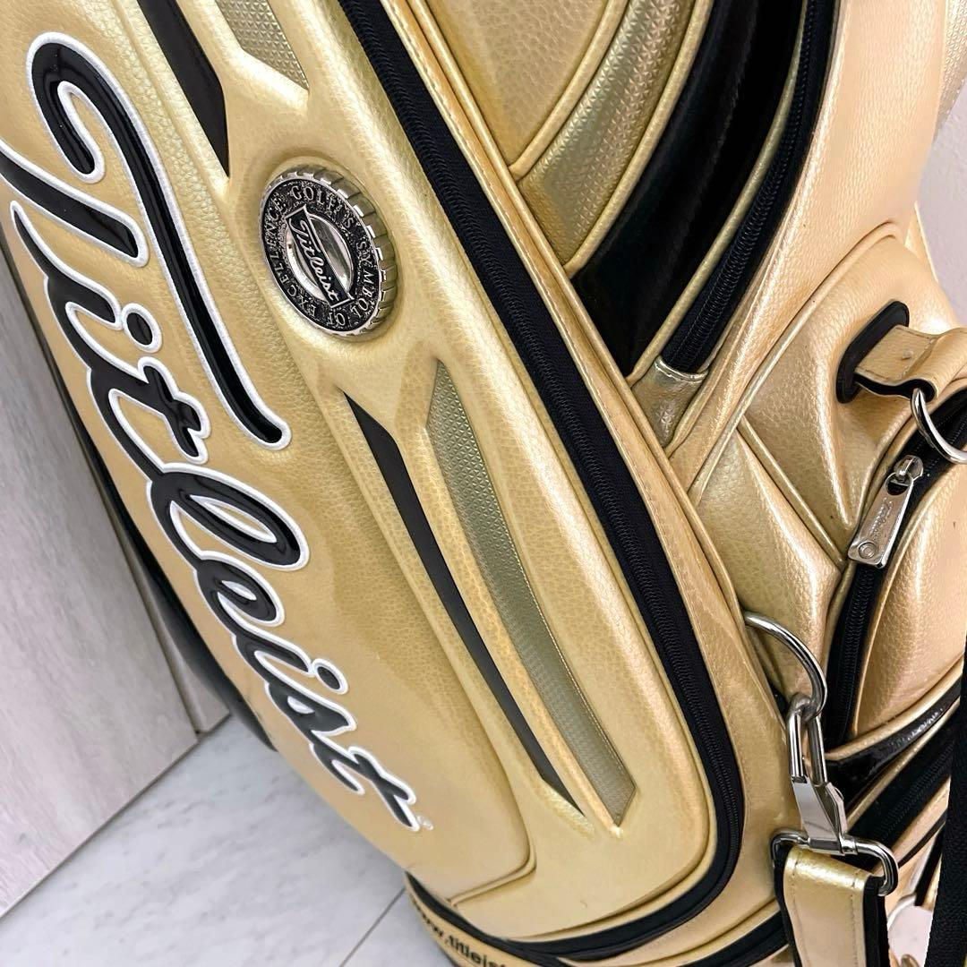 希少　正規品　良品　タイトリスト　メダリオン　3点式　キャディバッグ　ツアー