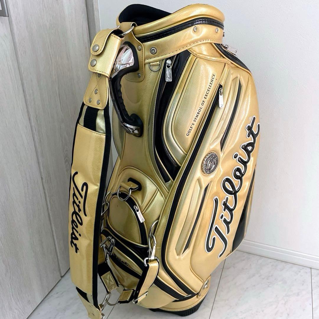 希少　正規品　良品　タイトリスト　メダリオン　3点式　キャディバッグ　ツアー