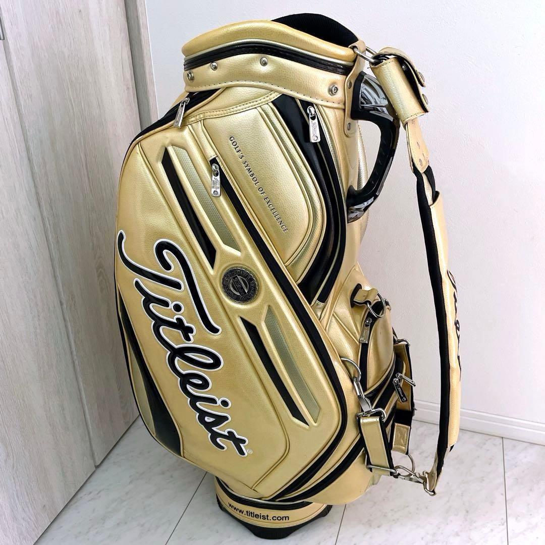 希少　正規品　良品　タイトリスト　メダリオン　3点式　キャディバッグ　ツアー