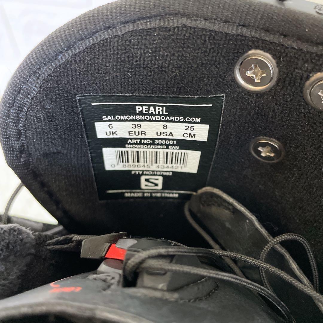 【美品】　サロモンPEARL　25cm クイックレース　スノボブーツ