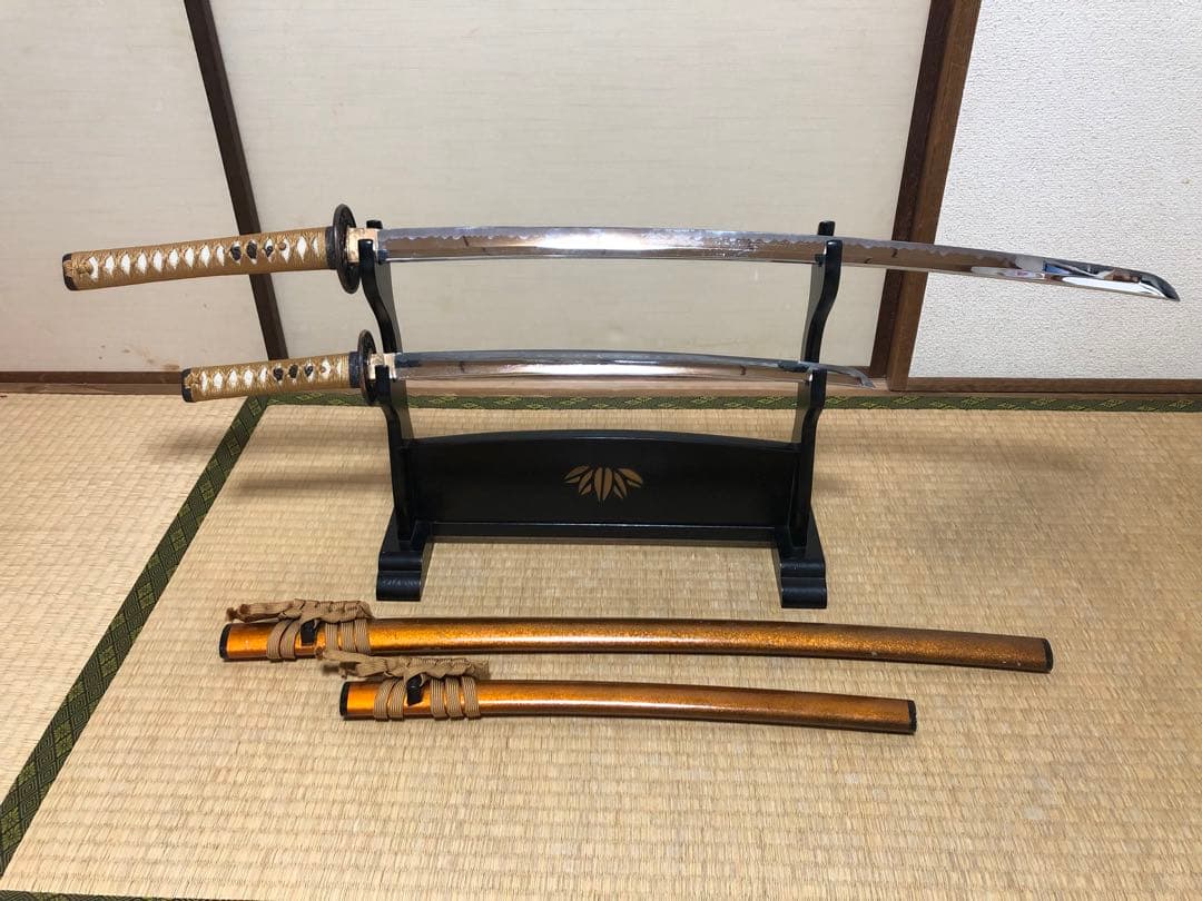 模造刀　大小　刀掛け　セット