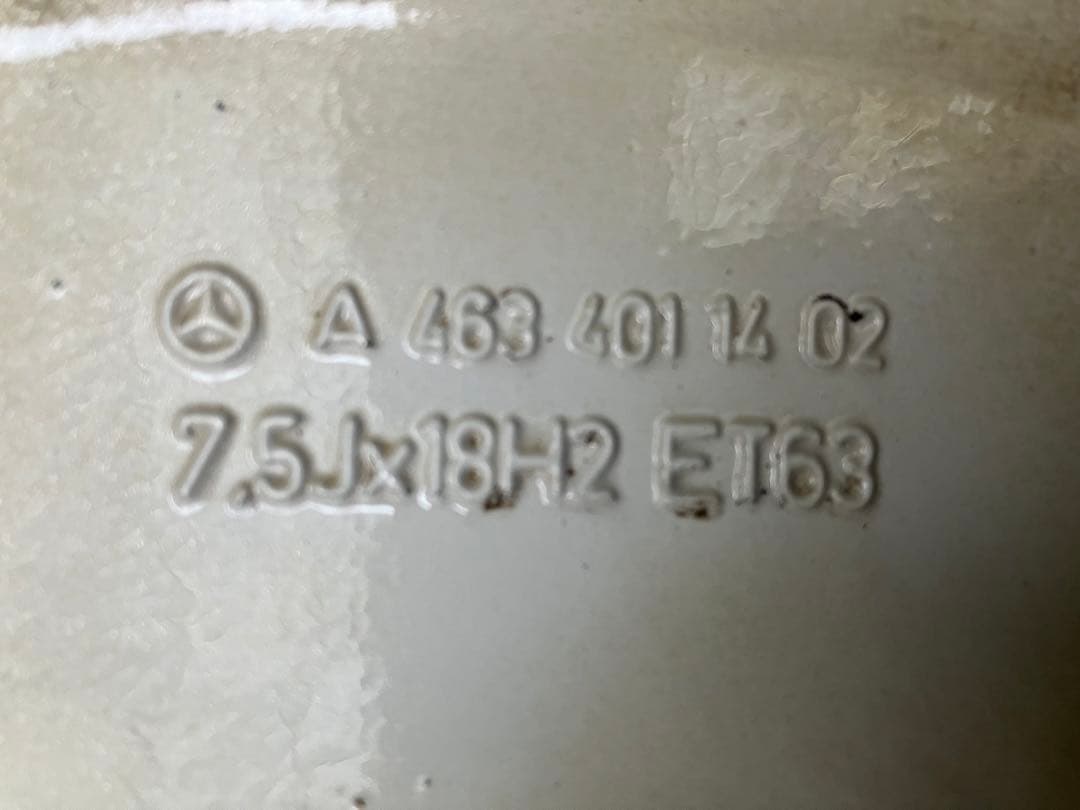 ベンツGクラス純正　シルバー 5スポーク ホイール ブリヂストンタイヤセット