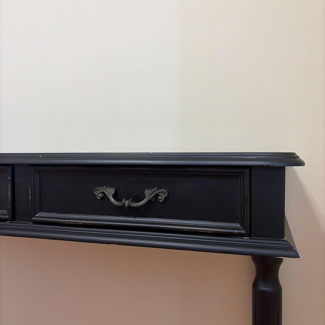 コンソールテーブル アンティーク風 黒 ゴシック ヴィンテージ風