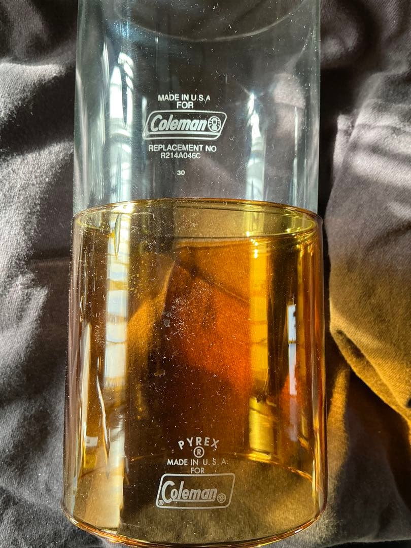 コールマン　リプレイスメントランタングローブ#4 アンバー