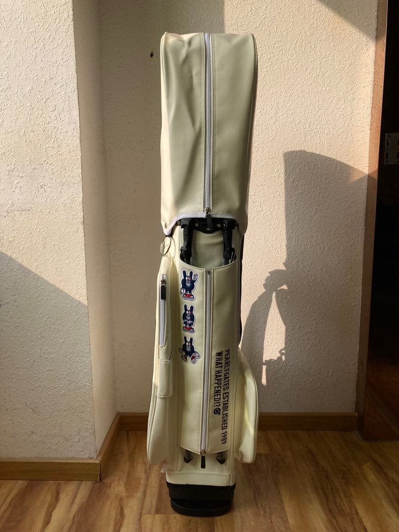 PEARLY GATES キャディバッグ ホワイト ゴルフバッグ スタンドバッグ