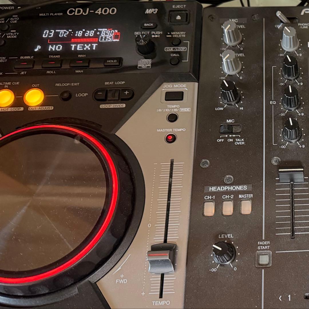 Pioneer パイオニア CDJ-400 x2 & DJM-400 セット