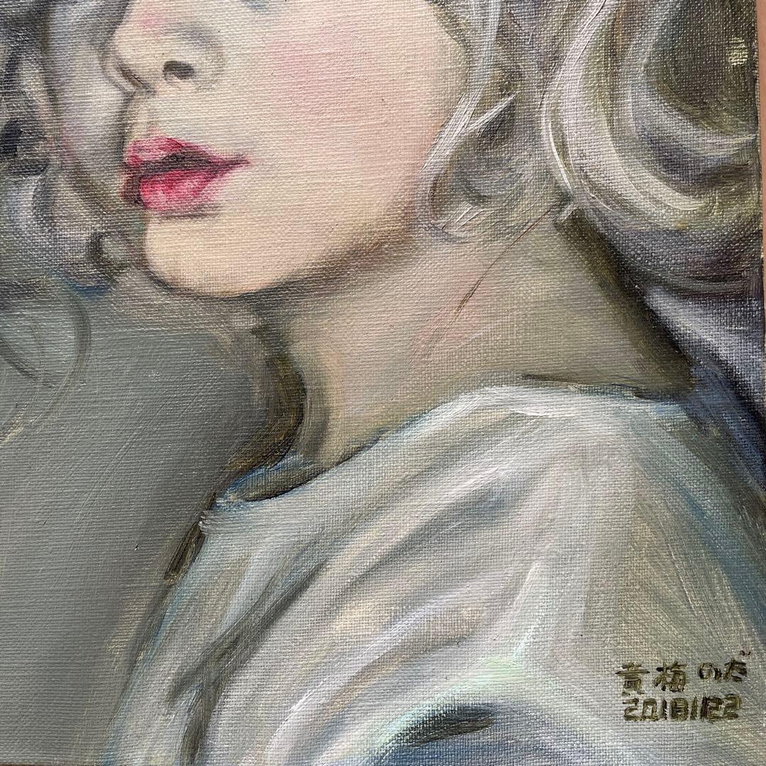 少女の肖像 油彩画 F4サイズ 2018年制作