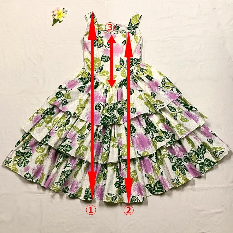 #1914　新品　フラダンス　ドレス　衣装　サンドレス　ノースリーブ　クリーム色