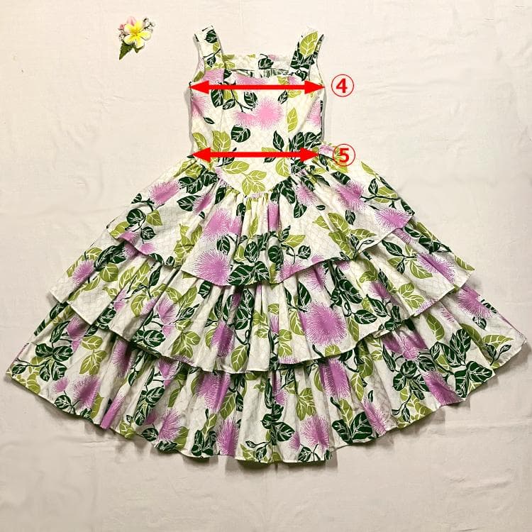 #1914　新品　フラダンス　ドレス　衣装　サンドレス　ノースリーブ　クリーム色