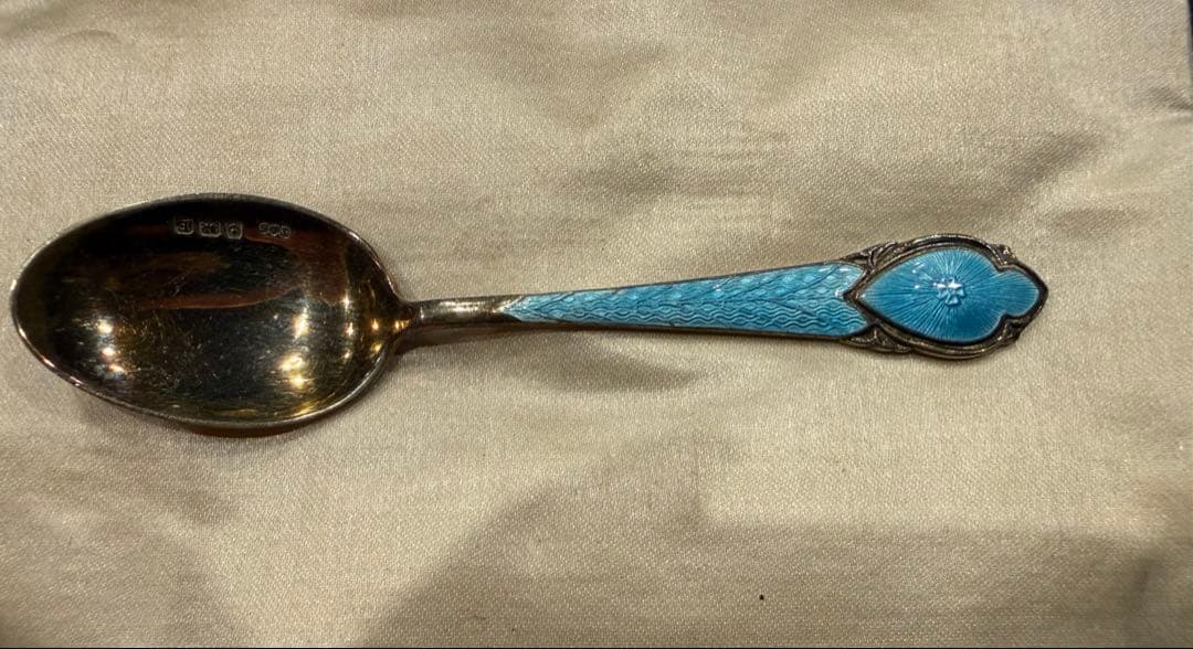 アンティーク　シルバー　ティースプーン　英国