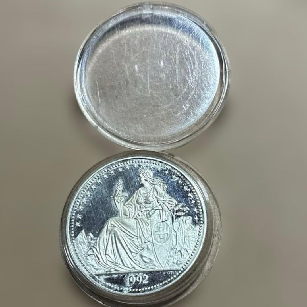 な*い様 旧スイス記念銀貨