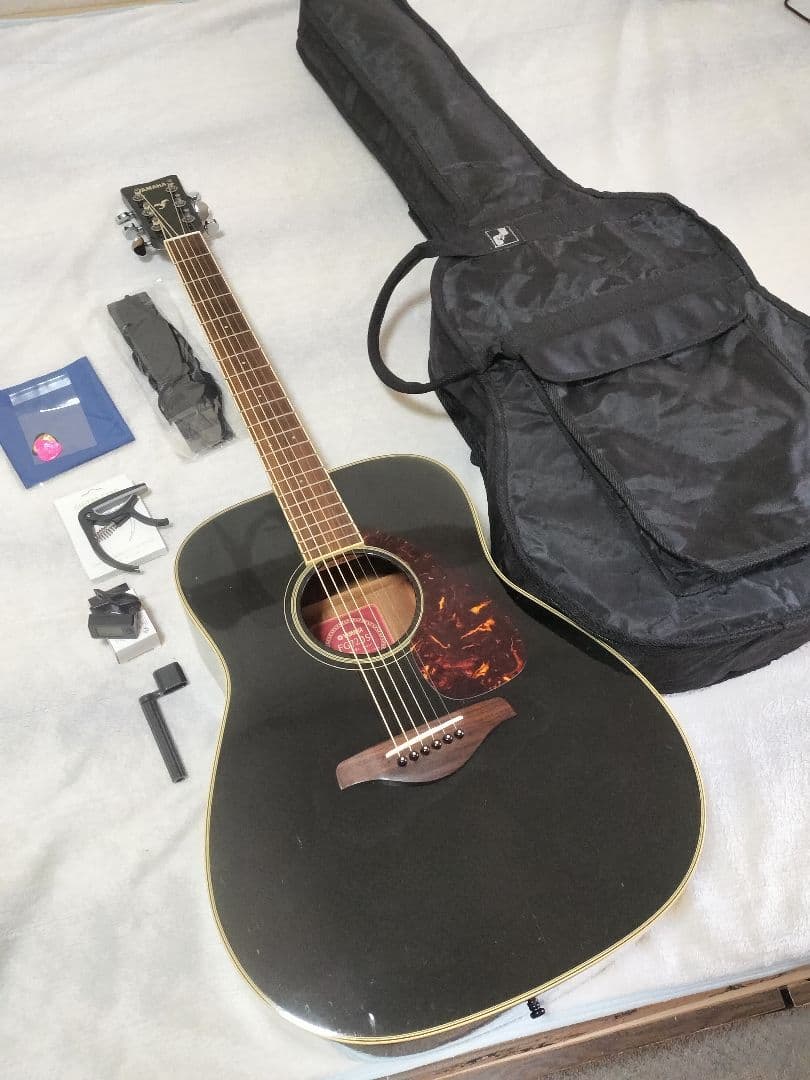 YAMAHA FG-720S BL TOP単板 ケースオマケ多数付き 難あり