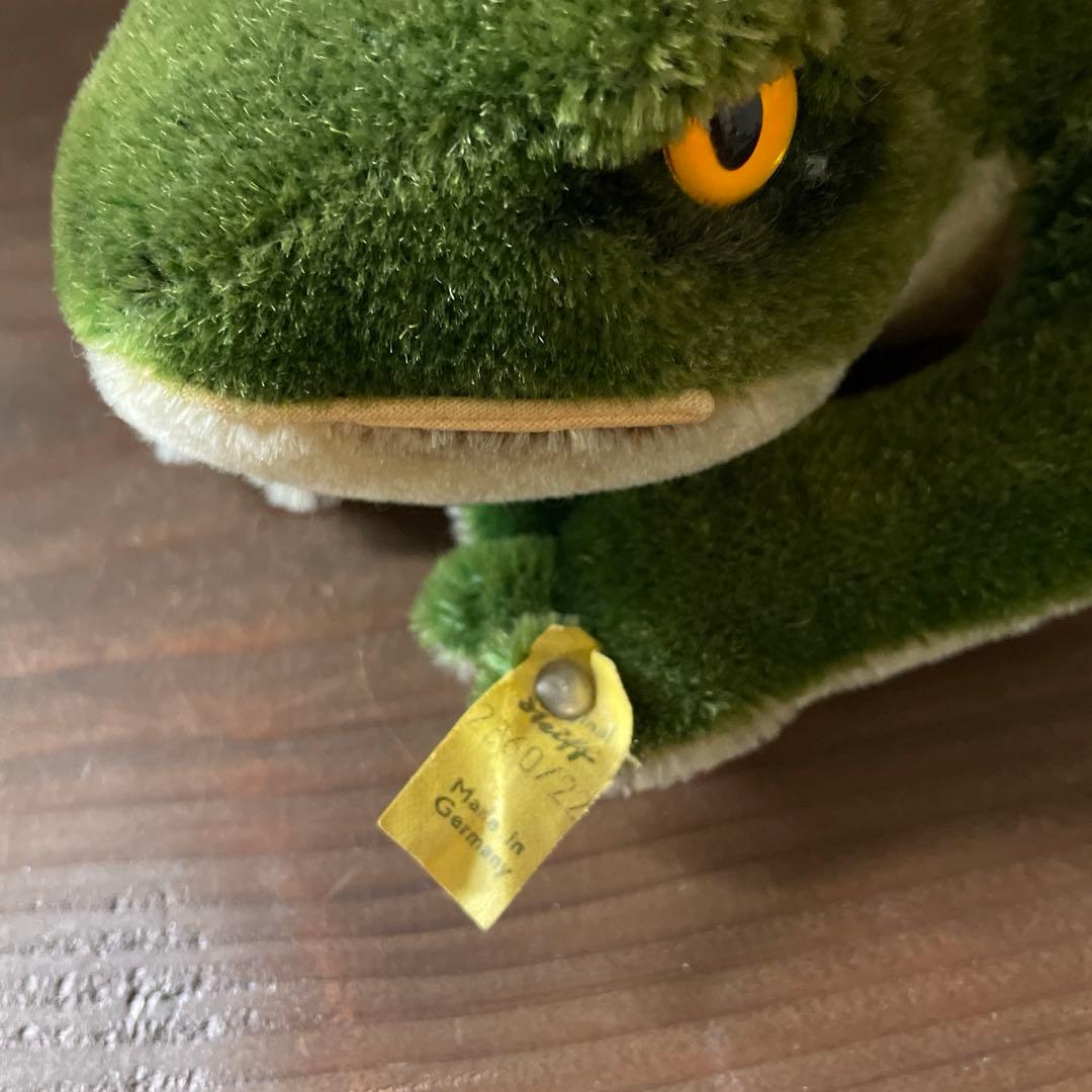 アンティークカエル ぬいぐるみ ヴィンテージ シュタイフ 蛙 Steiff