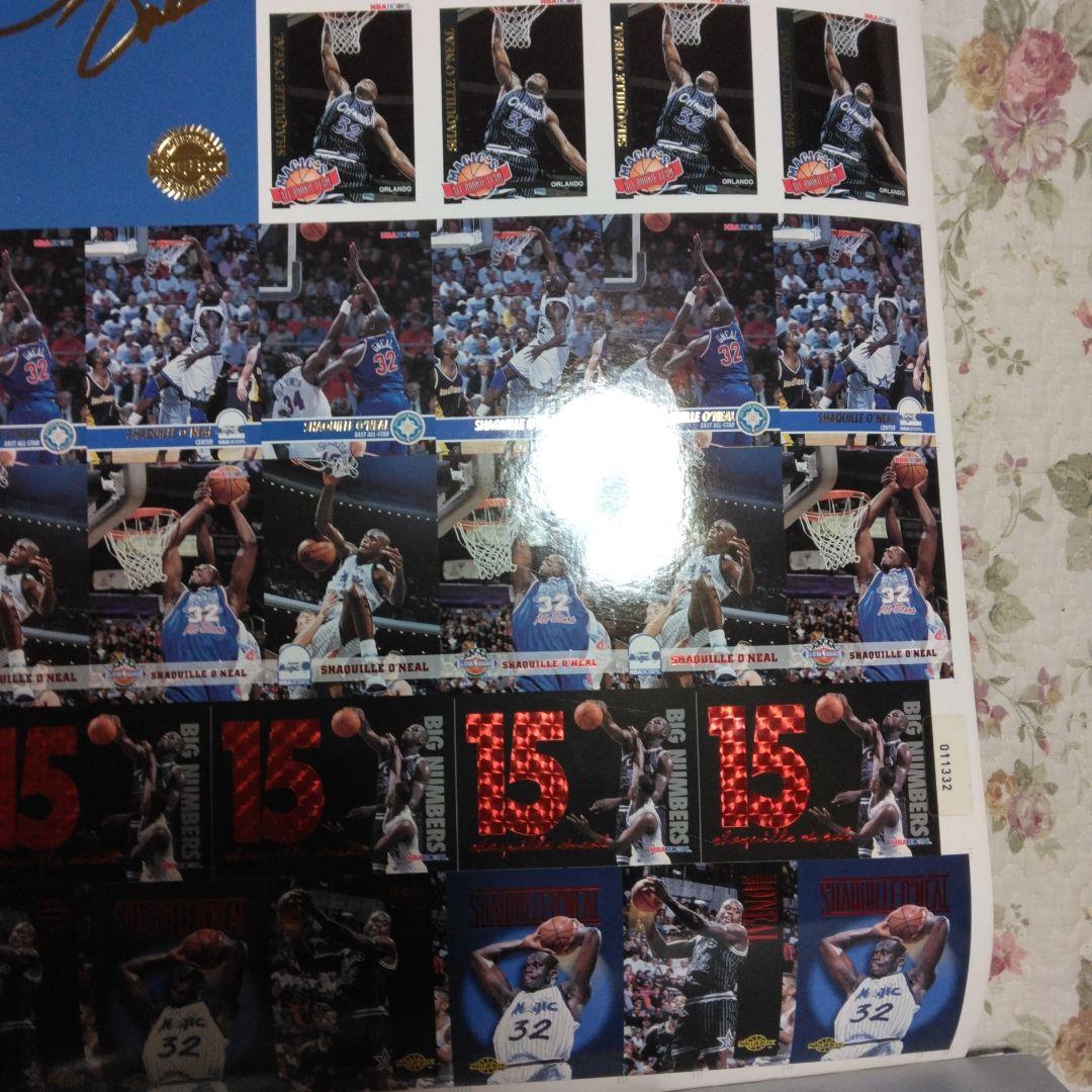 NBAレアカード　シャキールオニール　加工前の超レアカードシート　オマケ付き