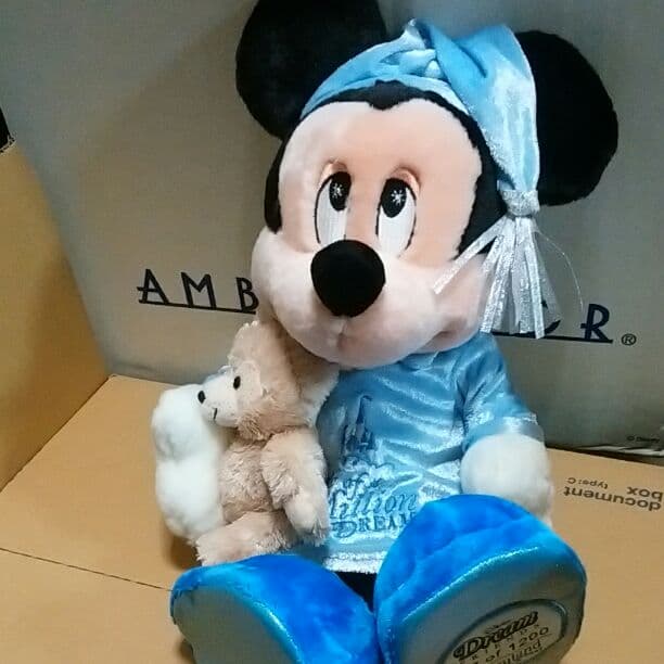 WDW1200体限定シリアルナンバー付きパジャマミッキーぬいぐるみ ダッフィー